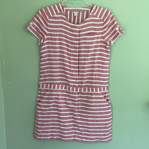 J. Crew Dresses & Skirts - J. Crew Boathouse Striped Dress Chambray Size 2